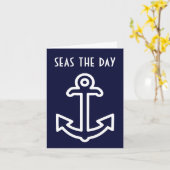 Neem de Dag Witzige Aanmoedigingskaart Kaart (Gele Bloem)