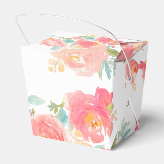 Neem de doos Bloemen waterverf Bedankdoosjes (Achterkant)