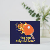 Neem de Heat Flaming Ping Pong Briefkaart (Staand voorkant)