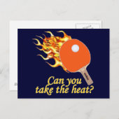 Neem de Heat Flaming Ping Pong Briefkaart (Voorkant / Achterkant)