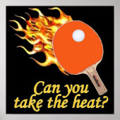 Neem de Heat Flaming Ping Pong Poster (Voorkant)