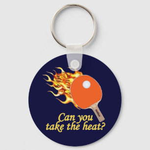 Neem de Heat Flaming Ping Pong Sleutelhanger