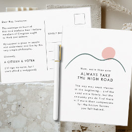 Neem de High Road Mountain Sun voor het Congres Briefkaart