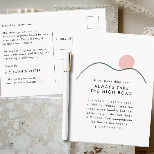 Neem de High Road Mountain Sun voor het Congres Briefkaart