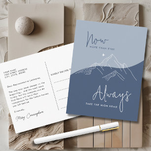 Neem de High Road Slate Blue Motivatie Briefkaart