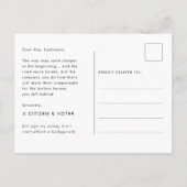 Neem de High Road Slate Blue voor het Congres Briefkaart (Achterkant)