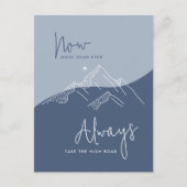 Neem de High Road Slate Blue voor het Congres Briefkaart (Voorkant)