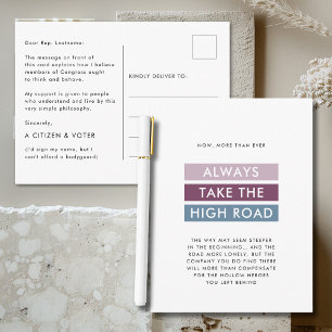 Neem de High Road Typography voor het Congres Briefkaart