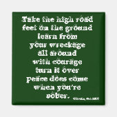 Neem de hoge weg - magneet (Voorkant)