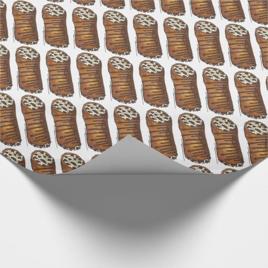 Neem de Italiaanse chocolade-chocolade van Cannoli Cadeaupapier (Hoek)