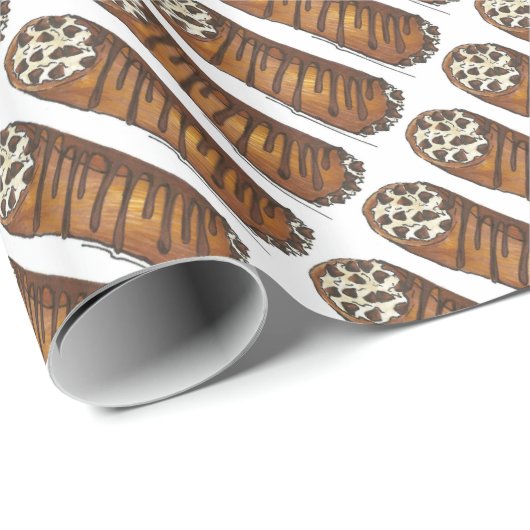 Neem de Italiaanse chocolade-chocolade van Cannoli Cadeaupapier (Rol Hoek)