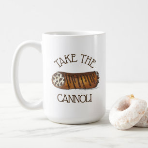 Neem de Italiaanse chocolade-chocolade van Cannoli Koffiemok