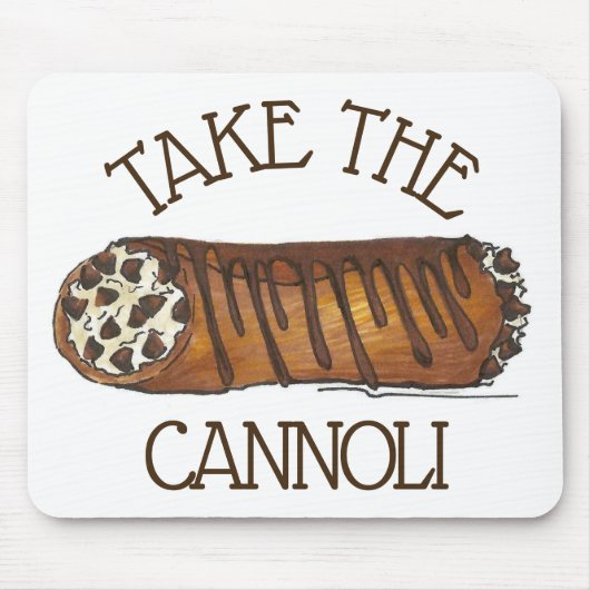 Neem de Italiaanse chocolade-chocolade van Cannoli Muismat (Voorkant)