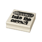 Neem de Italiaanse chocolade-gebak van Cannoli mee Rubberstempel (Stempel)