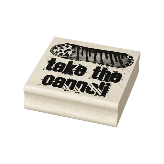 Neem de Italiaanse chocolade-gebak van Cannoli mee Rubberstempel (Stempel)