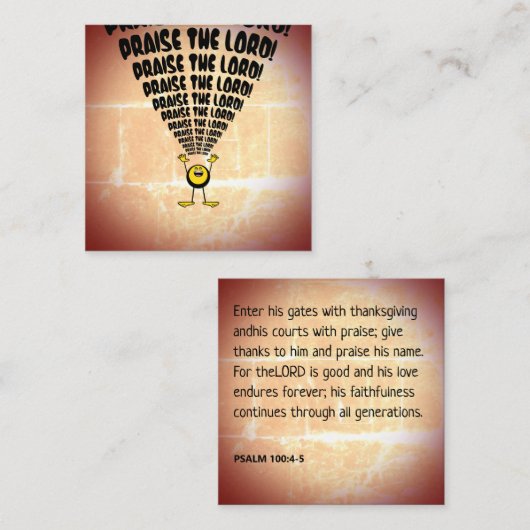 Neem de Kaarten van de Manuscript van de Heer Emoj Vierkante Visitekaartje (Voorkant / Achterkant)