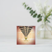 Neem de Kaarten van de Manuscript van de Heer Emoj Vierkante Visitekaartje (Staand voorkant)