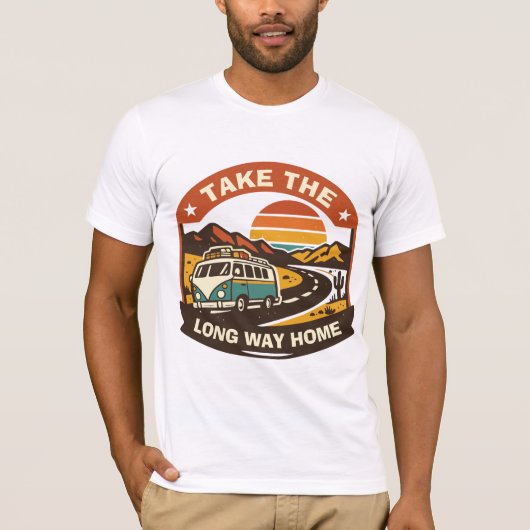Neem De Lange Weg Huis T-shirt (Voorkant)