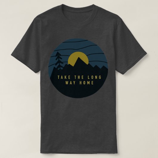 Neem de lange weg naar huis t-shirt (Design voorkant)