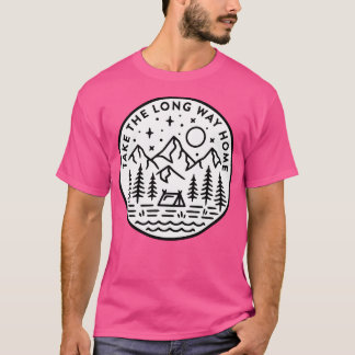 Neem de lange weg naar huis t-shirt