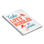 Neem de levenshurdles in het Stride Hurdler Track  Notitieboek (Rechterzijde)