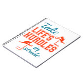 Neem de levenshurdles in het Stride Hurdler Track  Notitieboek (Linkerzijde)