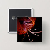 Neem de Lillies 103 Vierkante Button 5,1 Cm (Voorkant /achterkant)