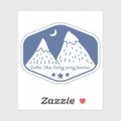 Neem de Long Way Home Sticker - Blauw (Vel)