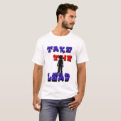 Neem de Lood Plus-Grootte T-Hemel T-shirt (Voorkant volledig)