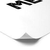 Neem de Mow-ment grappige positieve kat pun Poster (Hoek)