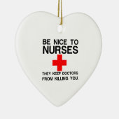 NEEM DE NEUS OM DE DOKERS TE HOUDEN KERAMISCH ORNAMENT (Rechts)