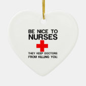 NEEM DE NEUS OM DE DOKERS TE HOUDEN KERAMISCH ORNAMENT (Voorkant)