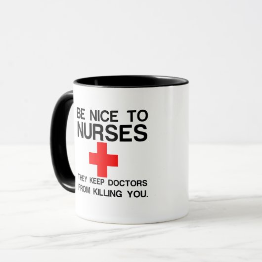 NEEM DE NEUS OM DE DOKERS TE HOUDEN MOK (Voorkant links)