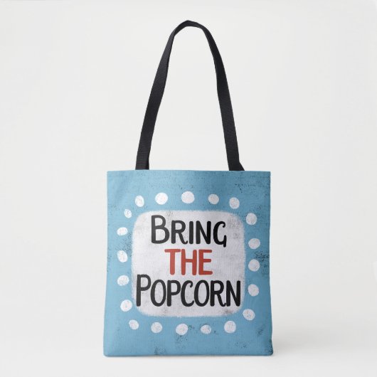 Neem de Popcorn Canvas tas mee (Voorkant)