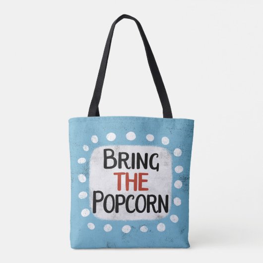 Neem de Popcorn Canvas tas mee (Achterkant)