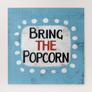 Neem de popcorn puzzel mee