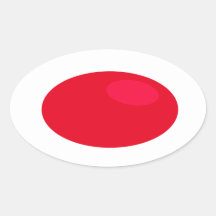 Neem de RED pill Oval Sticker