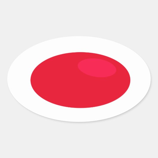 Neem de RED pill Oval Sticker (Voorkant)