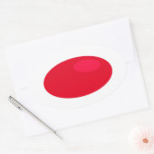 Neem de RED pill Oval Sticker (Envelop)