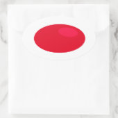 Neem de RED pill Oval Sticker (Tas)