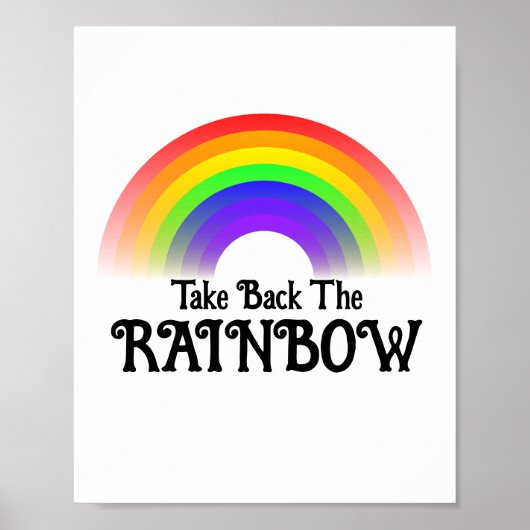 Neem de regenboog terug poster (Voorkant)
