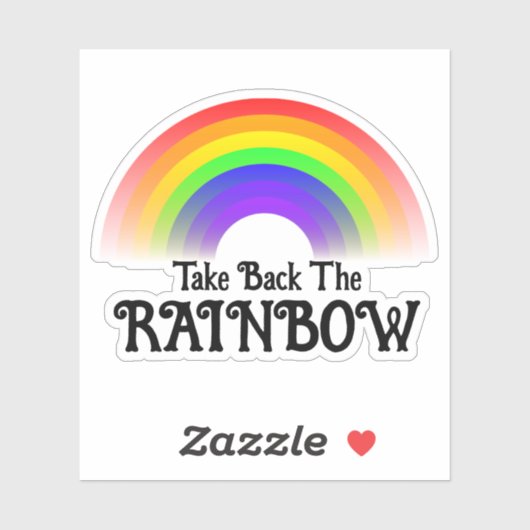 Neem de regenboog terug sticker (Vel)