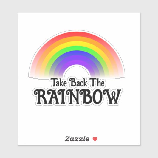 Neem de regenboog terug sticker (Vel)