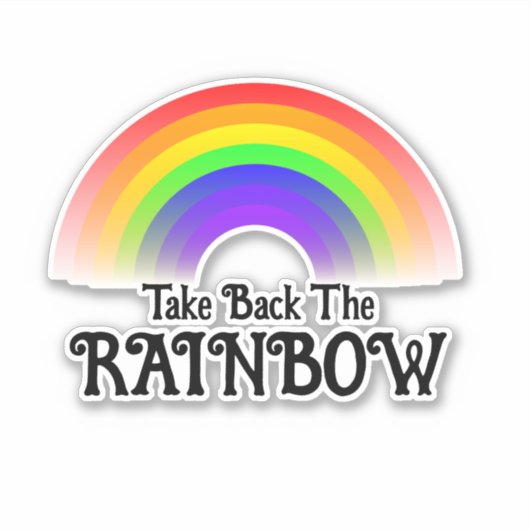 Neem de regenboog terug sticker (Voorkant)