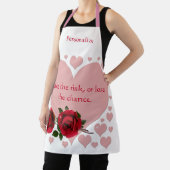 Neem de risicoprijs roze hartenrode rozen schort (Insitu)