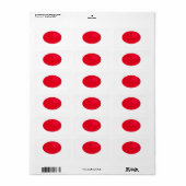 Neem de RODE pil Etiket (Full Sheet)