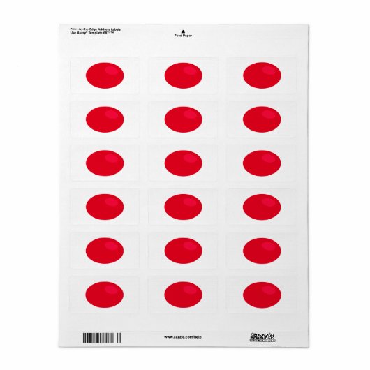 Neem de RODE pil Etiket (Full Sheet)