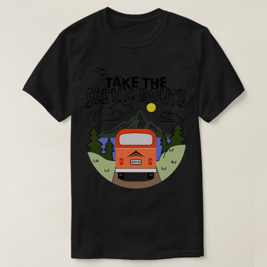Neem de Schilderachtig Route 1 T-shirt (Design voorkant)