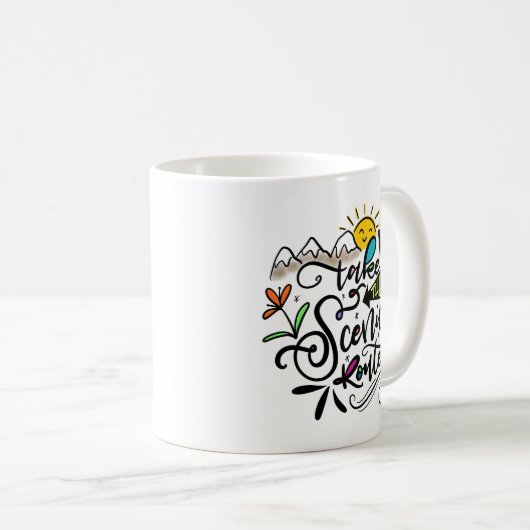 Neem de schilderachtig route koffiemok (Voorkant rechts)