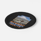 Neem de Schilderachtig route - Llama Adventurer Papieren Bordje (Gekanteld)